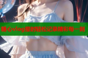 糖心vlog报时轻松记录精彩每一刻