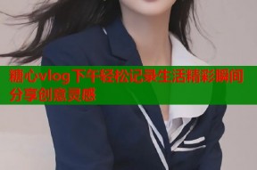 糖心vlog下午轻松记录生活精彩瞬间分享创意灵感