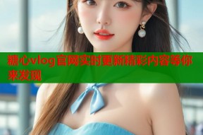 糖心vlog官网实时更新精彩内容等你来发现