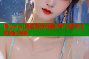 糖心vlog直播互动短视频平台精彩才艺随时观看