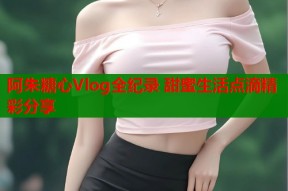 阿朱糖心Vlog全纪录 甜蜜生活点滴精彩分享