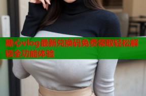 糖心vlog最新兑换码免费领取轻松解锁全功能体验
