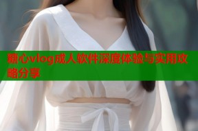 糖心vlog成人软件深度体验与实用攻略分享