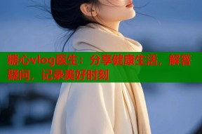 糖心vlog医生：分享健康生活，解答疑问，记录美好时刻