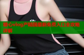 糖心vlog产精国最新免费入口全攻略详解