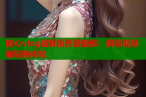 糖心vlog破解版吾爱破解：解锁视频编辑新体验
