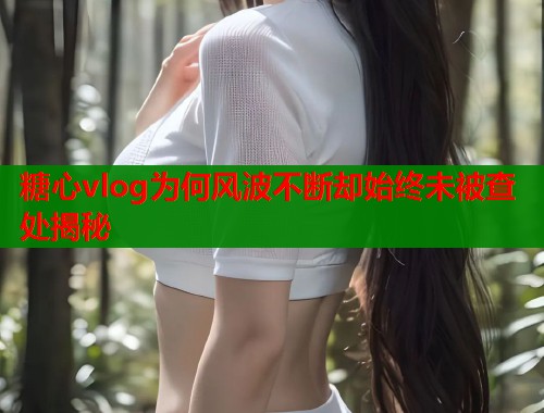 糖心vlog为何风波不断却始终未被查处揭秘  第1张